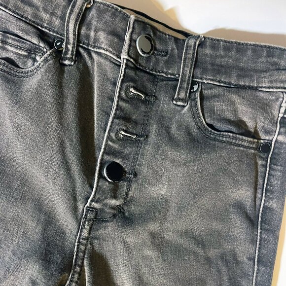 women's Abercrombe Jeans Pre Owned Black High Rise Super Skinny W23 L31 - Picture 6 of 9